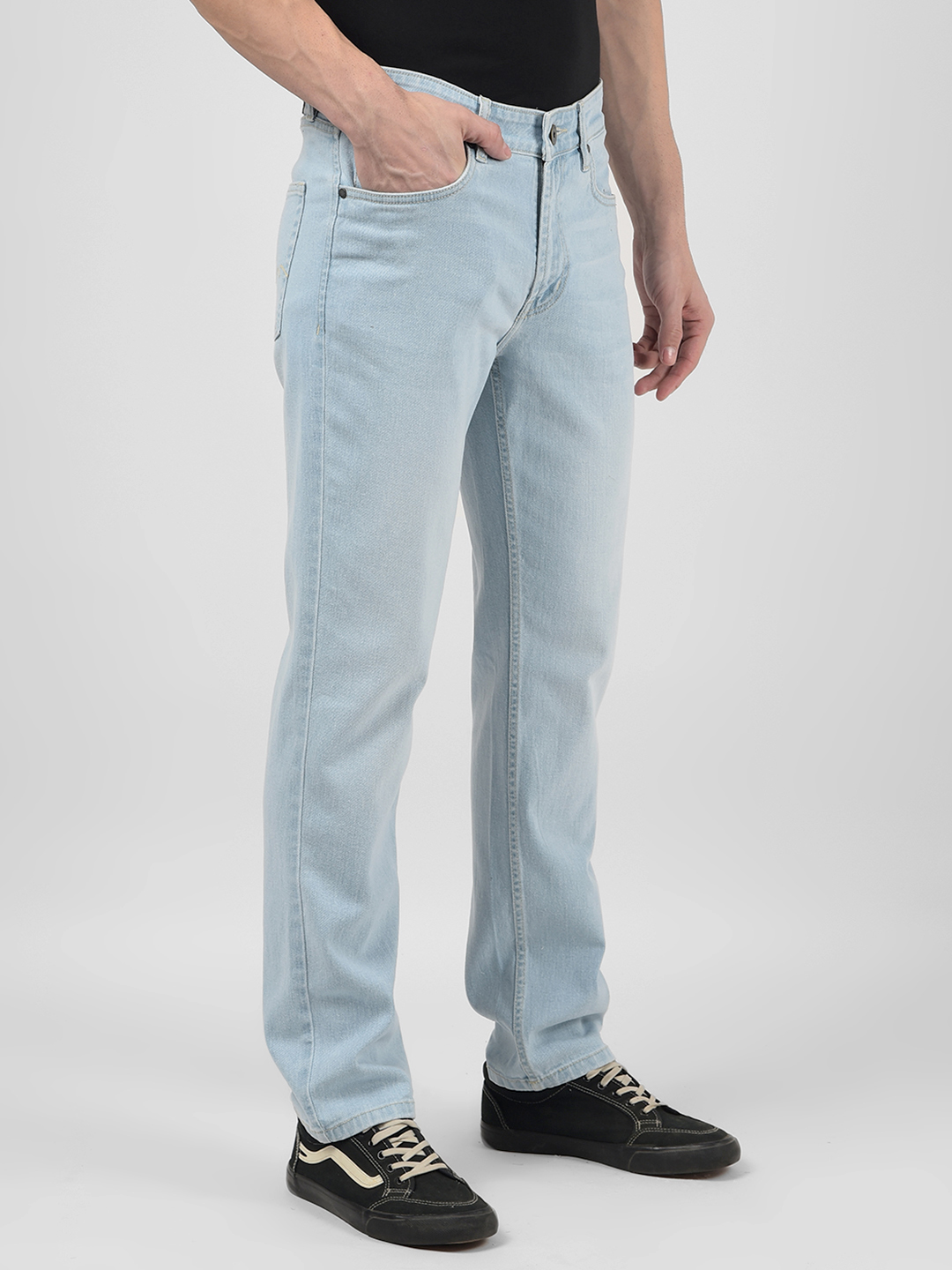 Numero Uno Men Solid Blue Jeans
